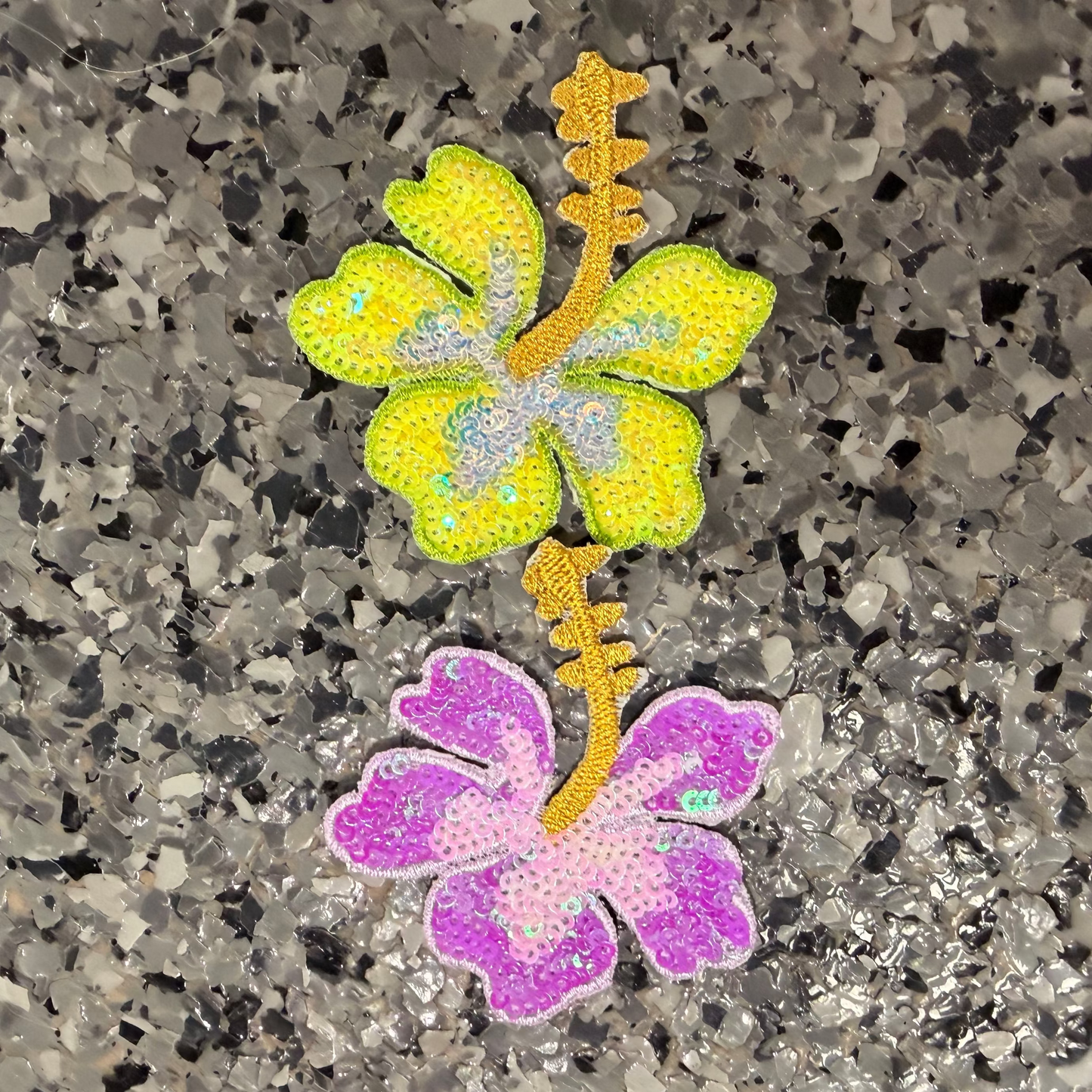 Hibiscus Sequin Iron-On Patch (Multiple Options)