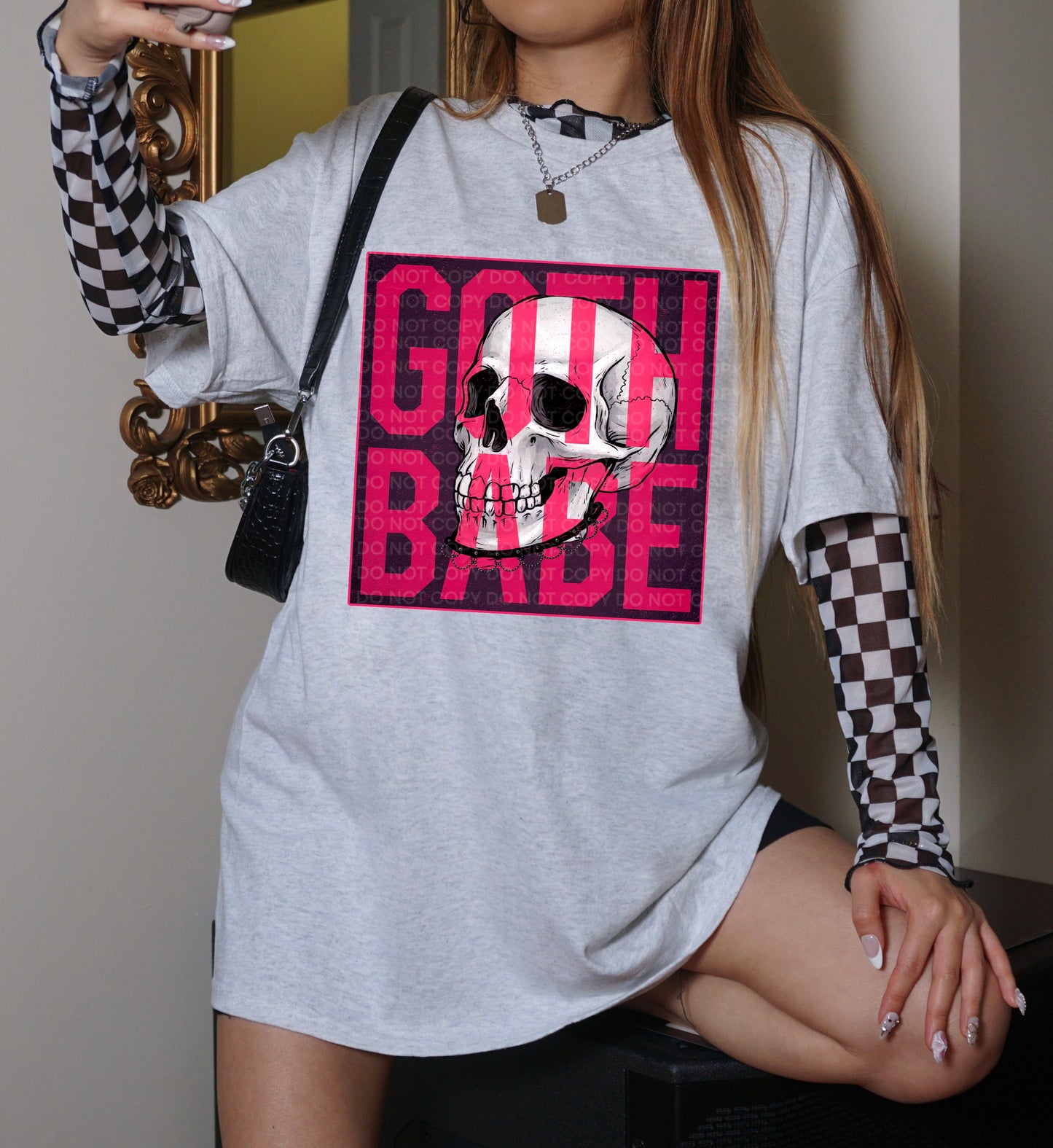 Goth Babe DTF - Texas Transfers and Designs