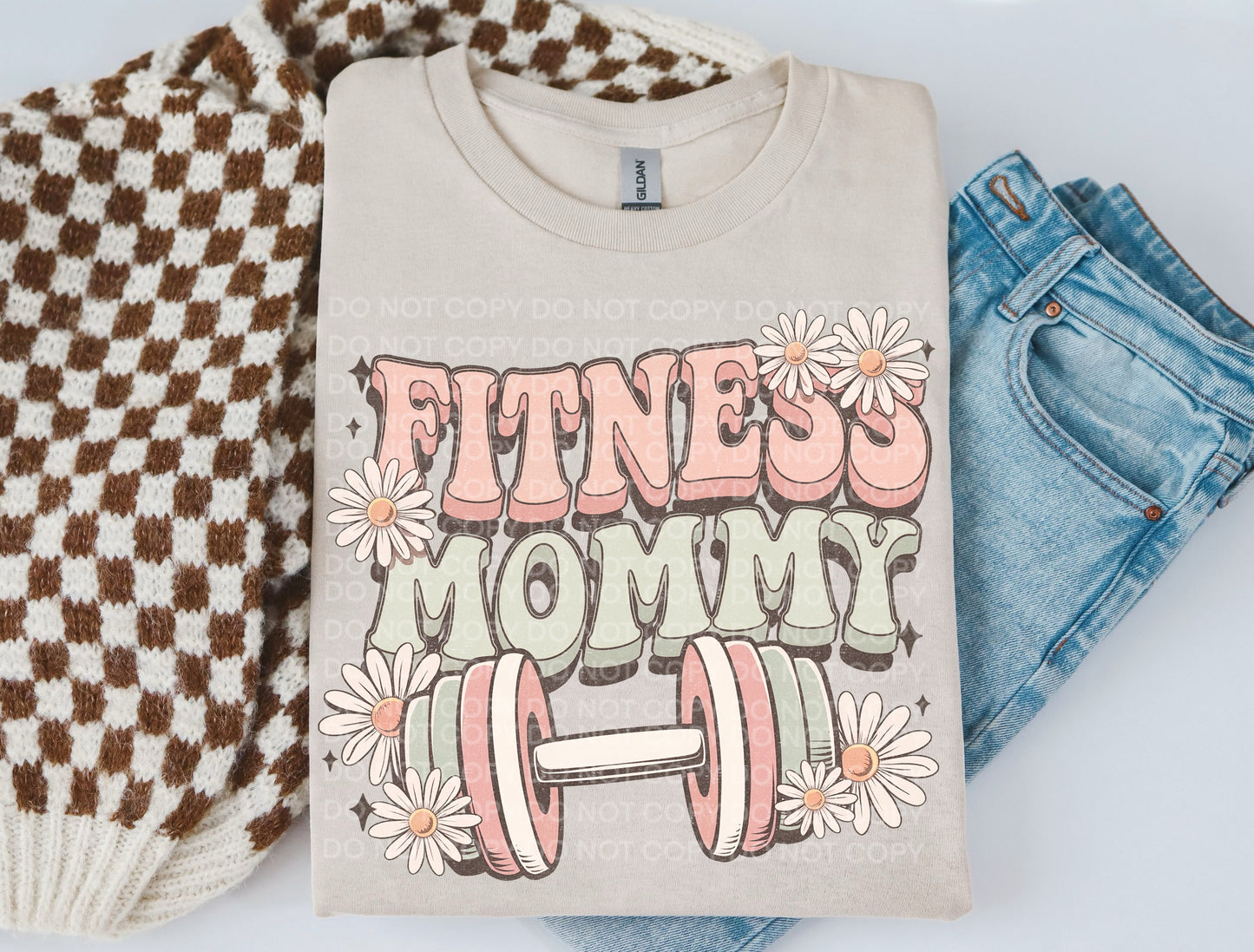 Fitness Mommy DTF - Texas Transfers and Designs