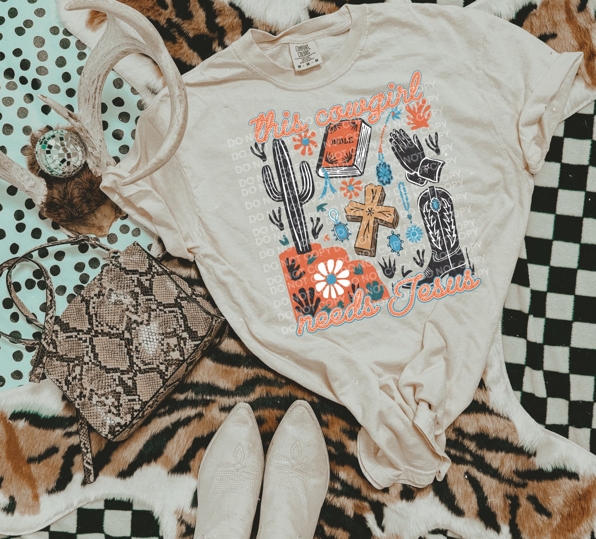 This Cowgirl Needs Jesus DTF - Texas Transfers and Designs