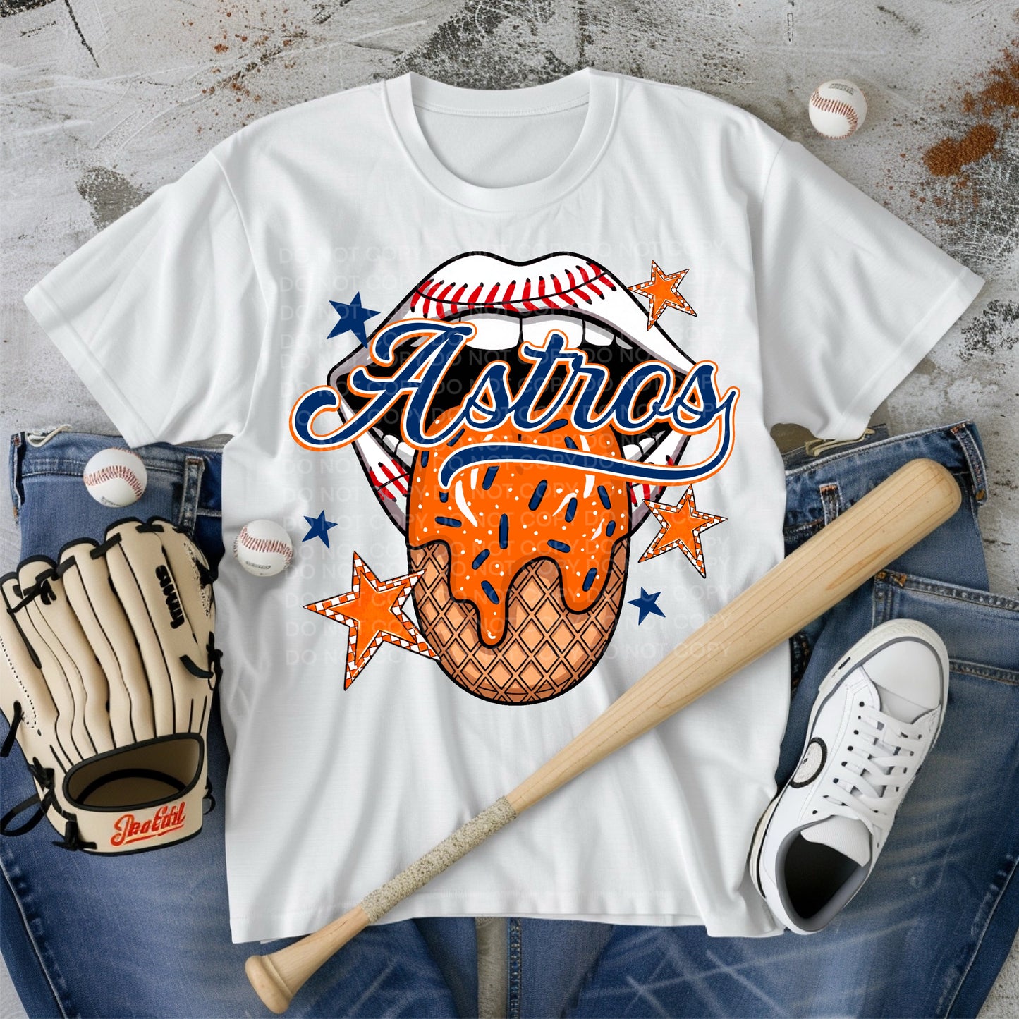 Astros Ice Cream DTF