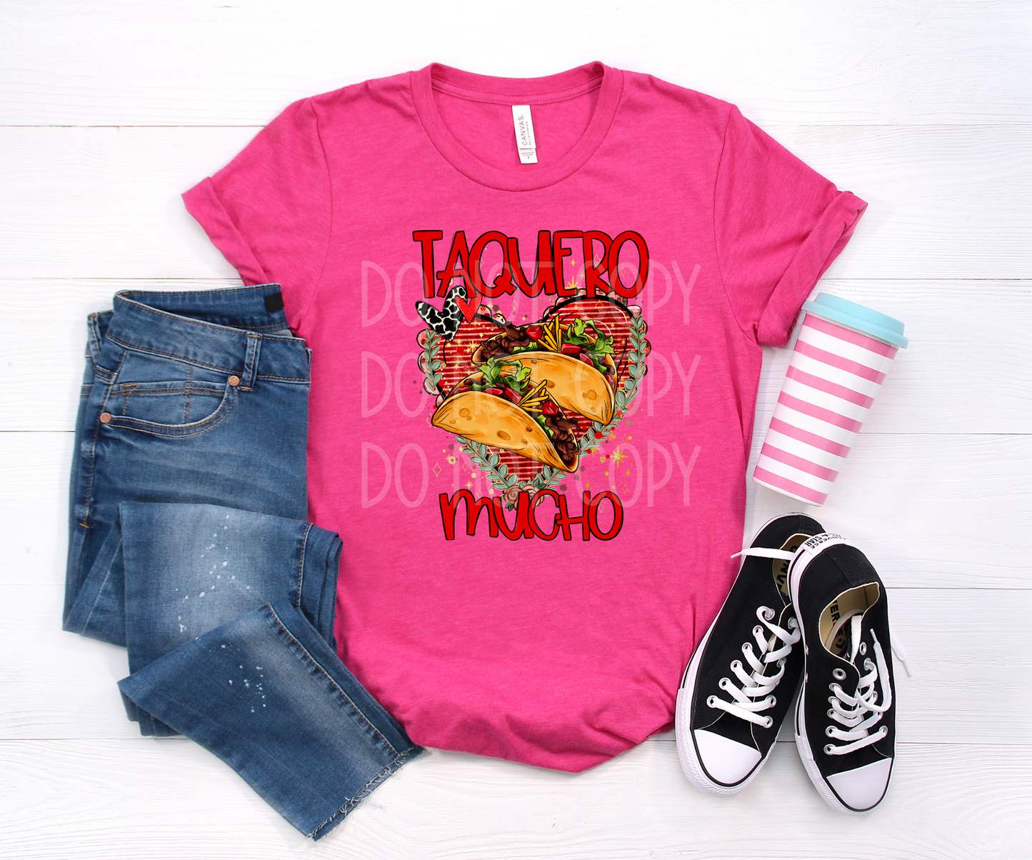 Taquero Mucho (RED) DTF - Texas Transfers and Designs