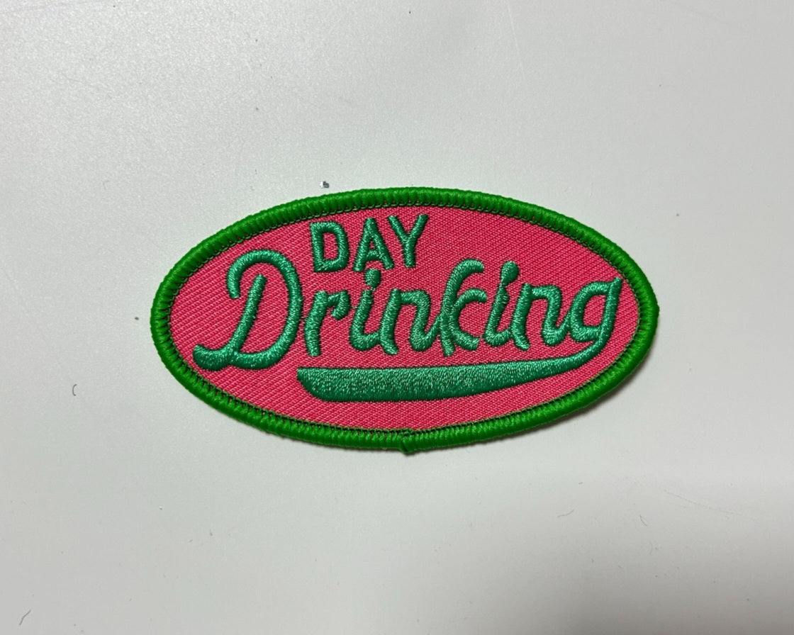 Day Drinking Iron-On PATCH - Texas Transfers and Designs