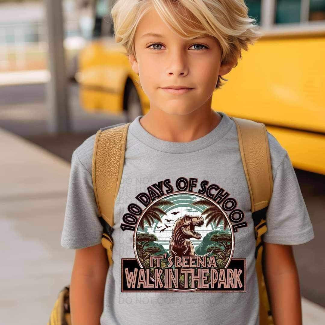 100 Days of School Its been a Walk in the Park DTF - Texas Transfers and Designs