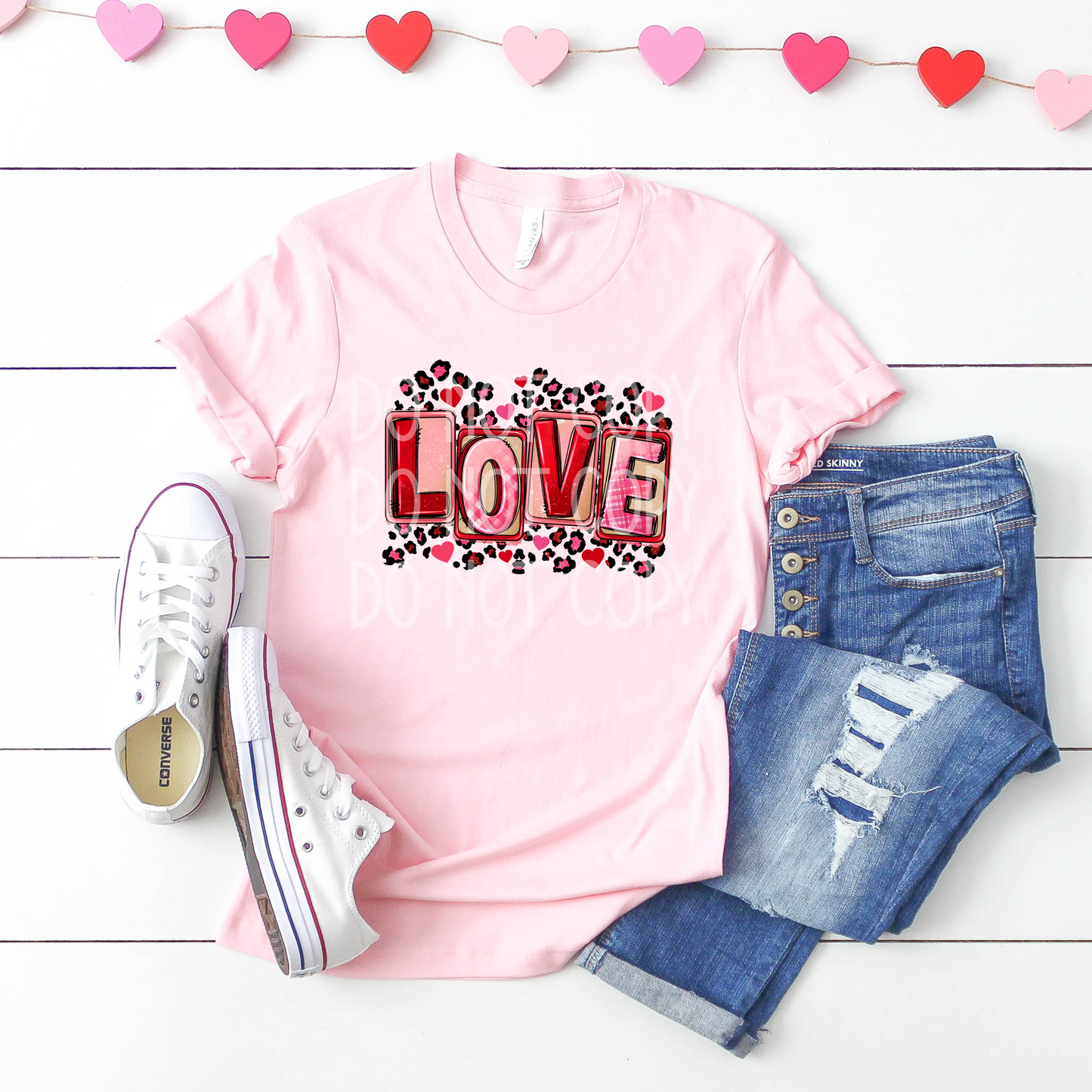 LOVE Leopard DTF - Texas Transfers and Designs