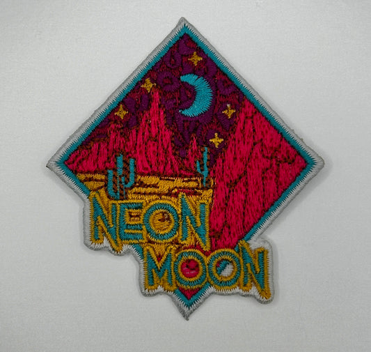 Neon Moon Iron-On Patch - Texas Transfers and Designs