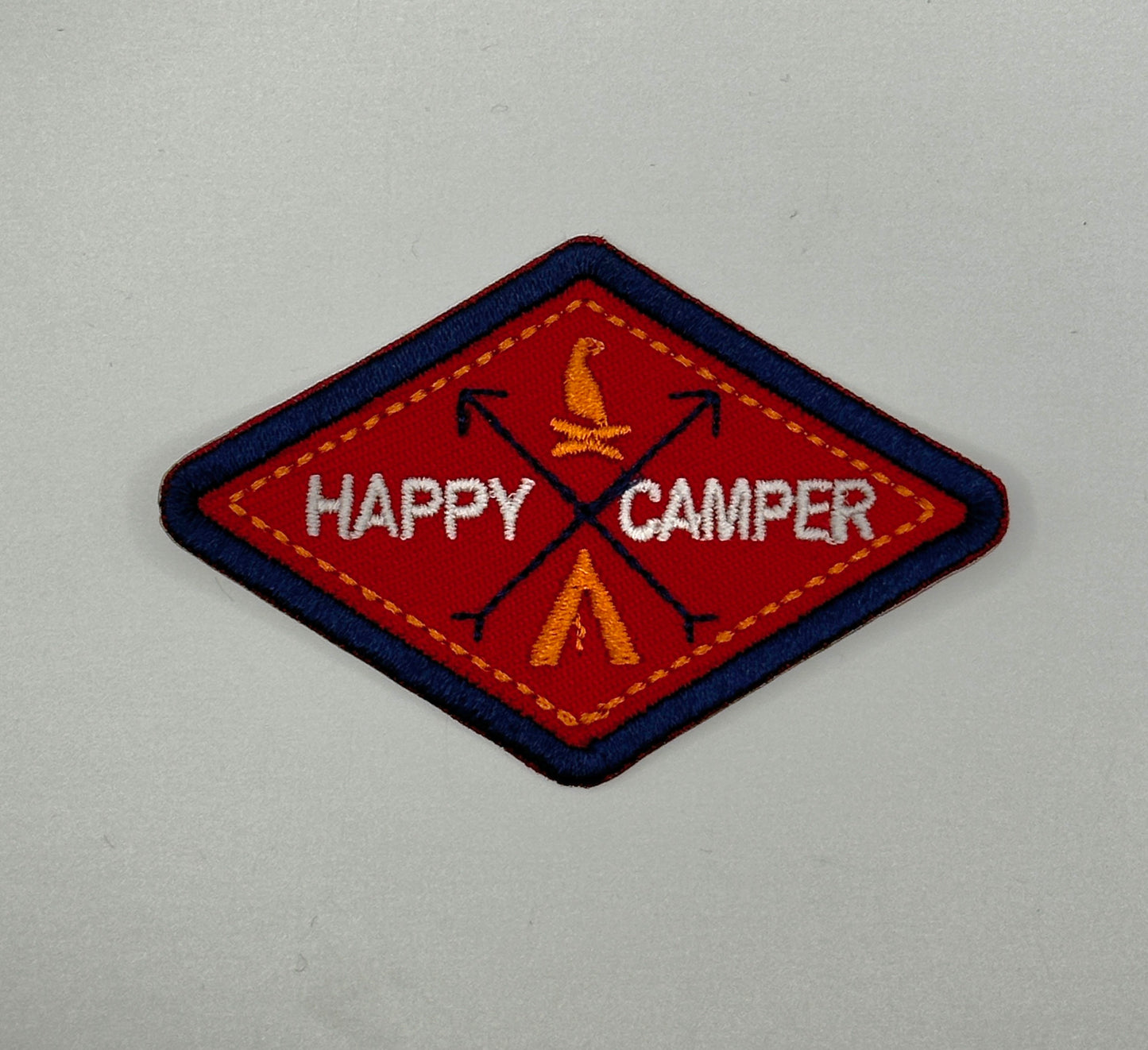 Happy Camper Iron-On Patch - Texas Transfers and Designs