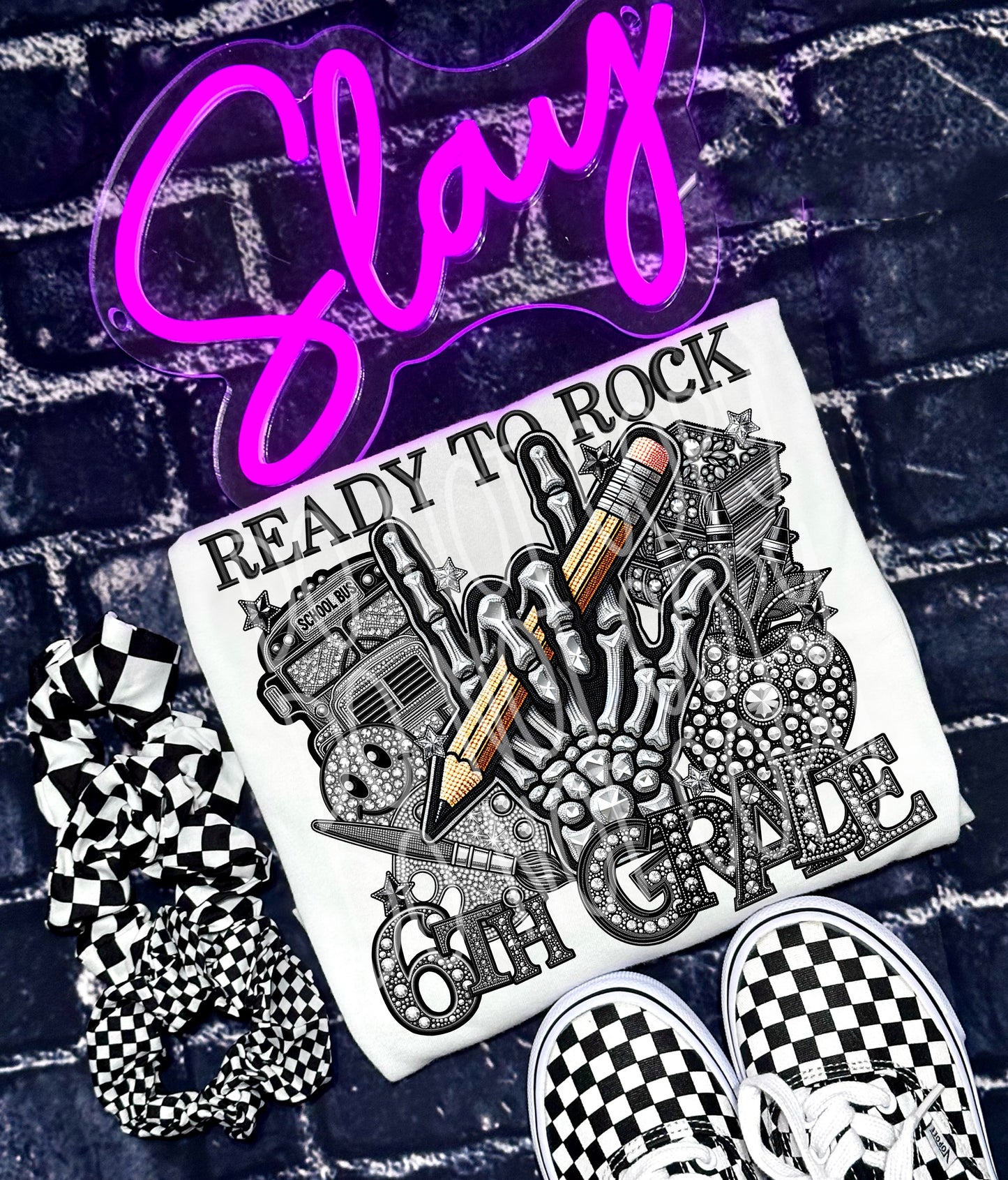 Ready to Rock (Grade) Faux Rhinestone DTF (Multiple Options) - Texas Transfers and Designs