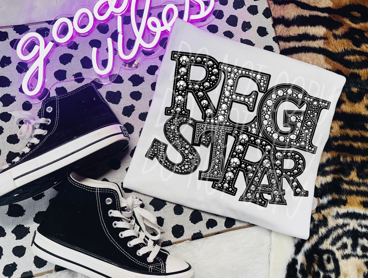 Registrar Faux Rhinestone DTF - Texas Transfers and Designs