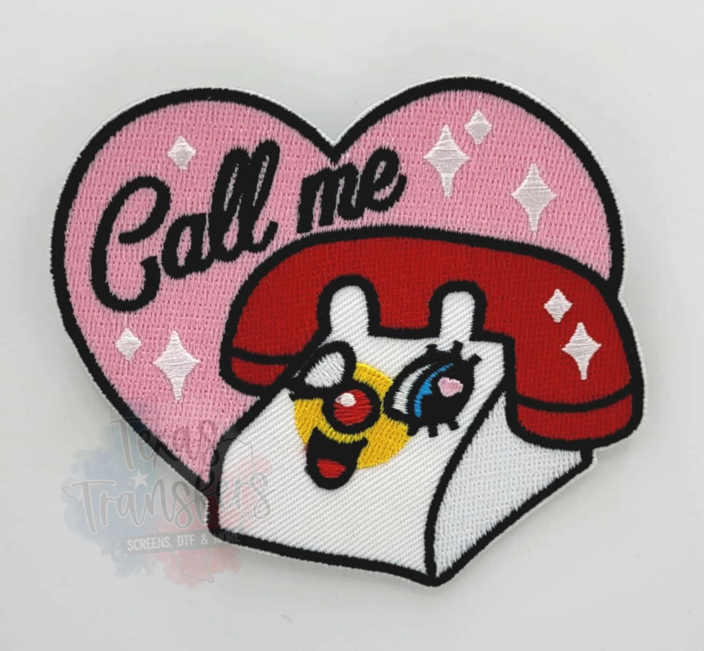 Call Me Heart Iron-On Patch - Texas Transfers and Designs