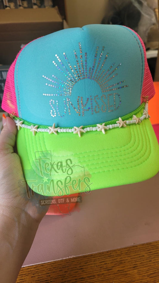 White Starfish Hat Chain - Texas Transfers and Designs