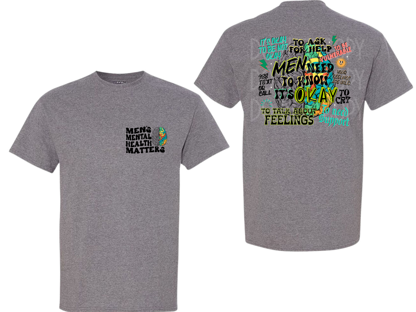 Men's Mental Health Matters DTF *EXCLUSIVE* - Texas Transfers and Designs