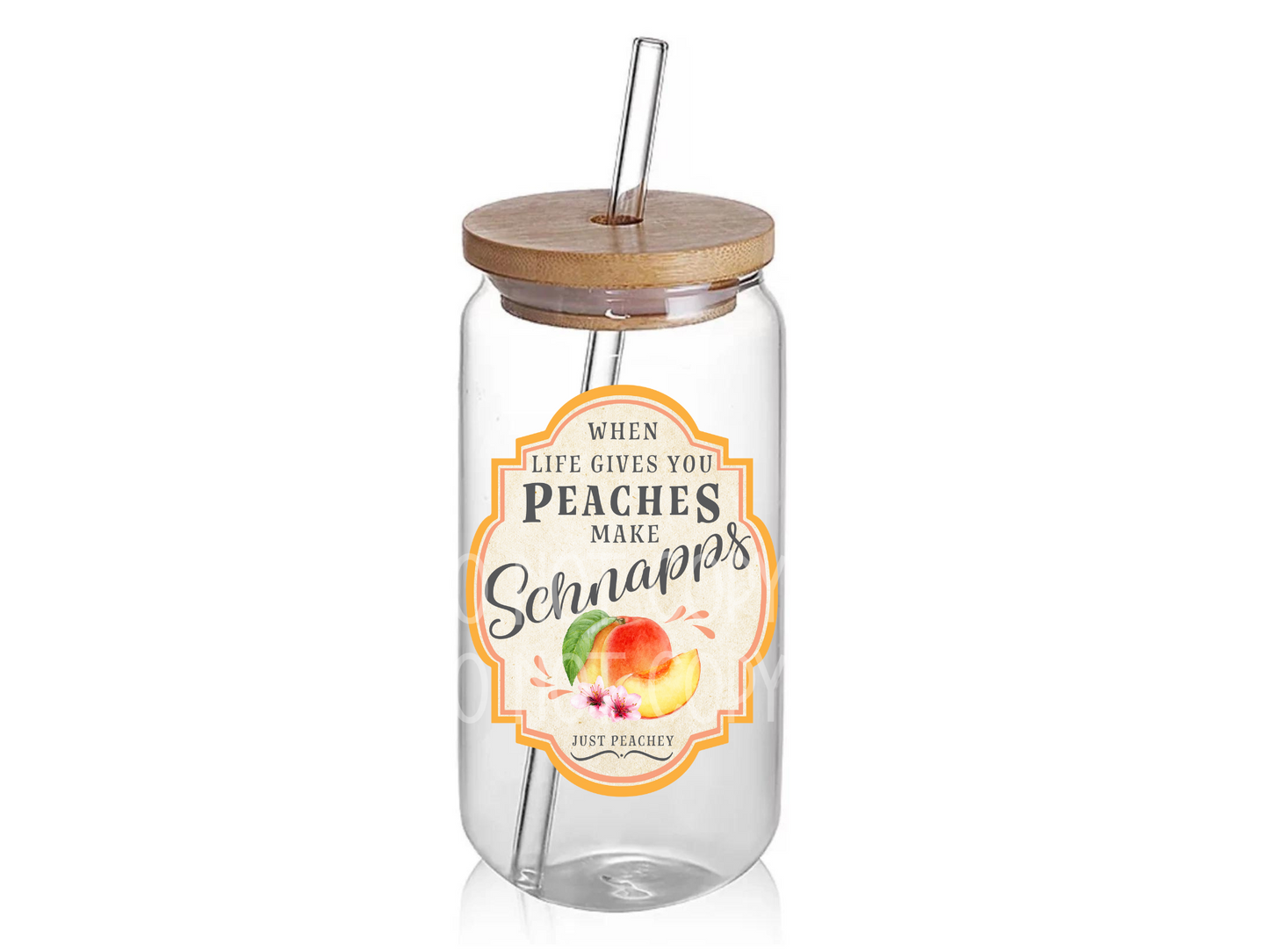Peach Schnapps UV Sticker
