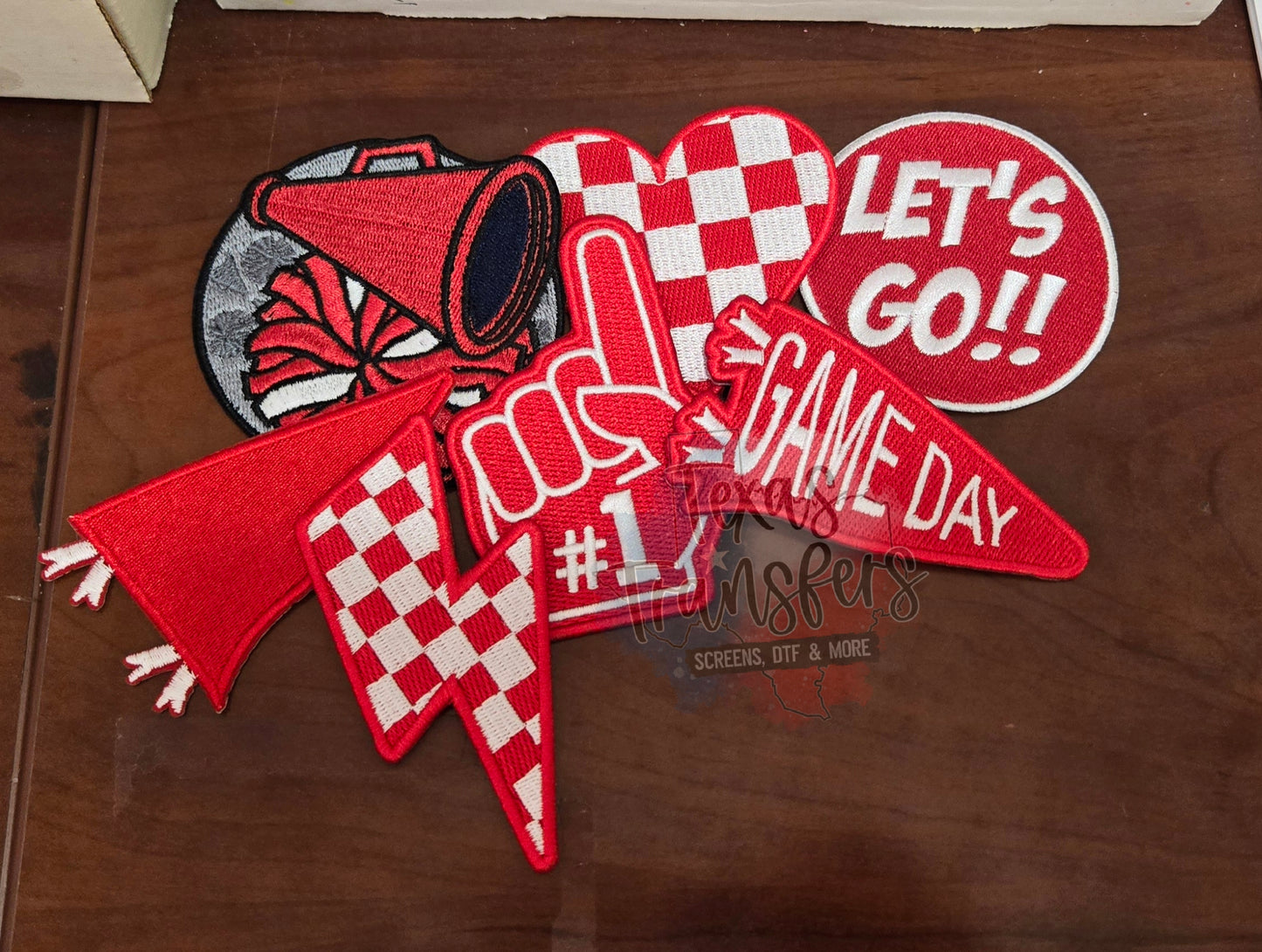 Team Color Bundle Iron-On Patches (Multiple Options) - Texas Transfers and Designs