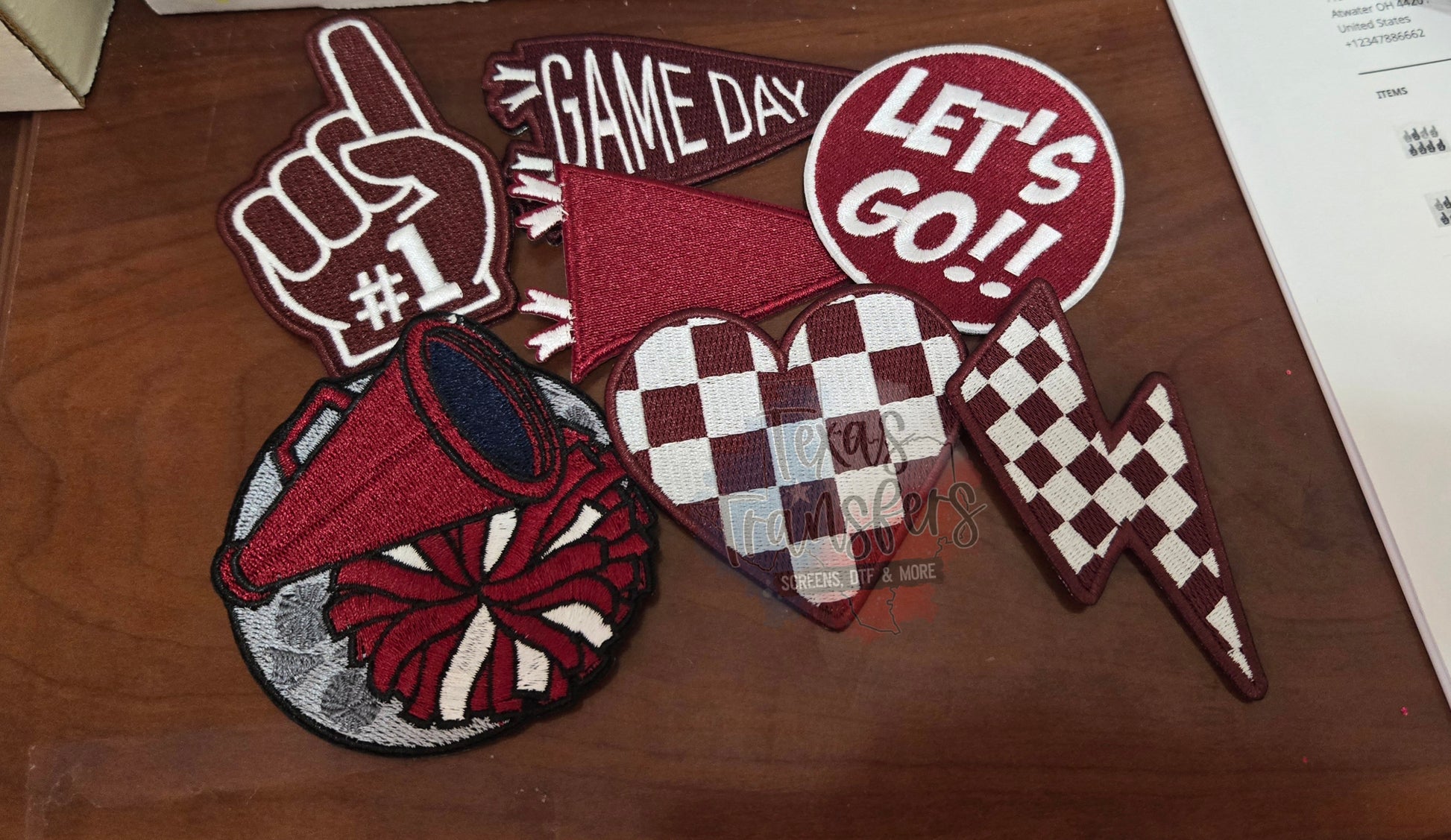 Team Color Bundle Iron-On Patches (Multiple Options) - Texas Transfers and Designs