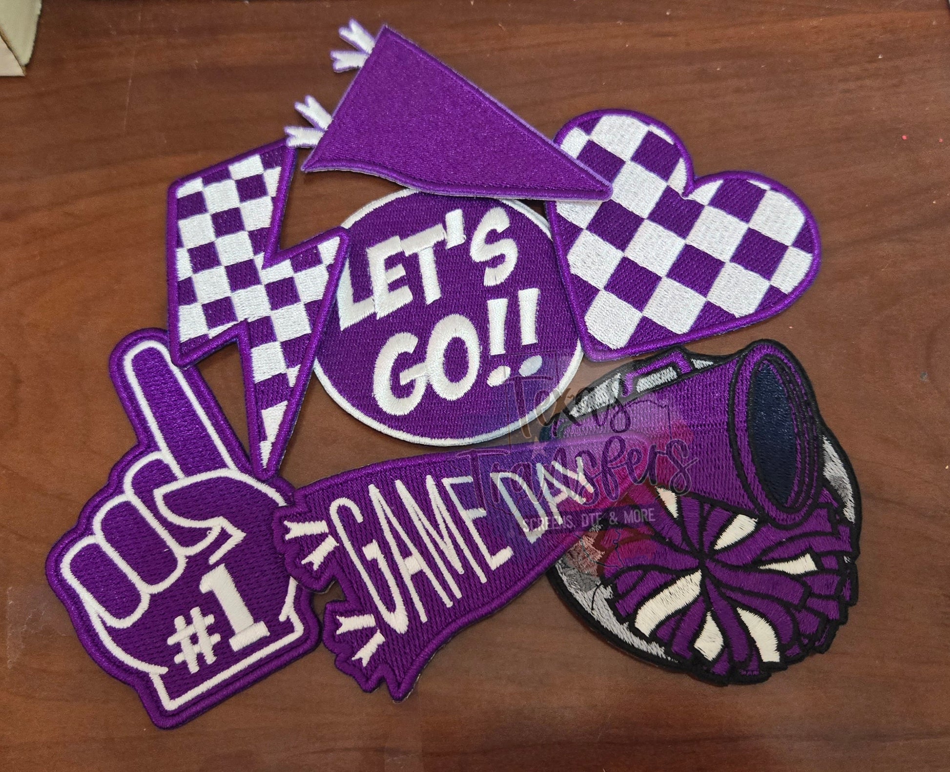 Team Color Bundle Iron-On Patches (Multiple Options) - Texas Transfers and Designs