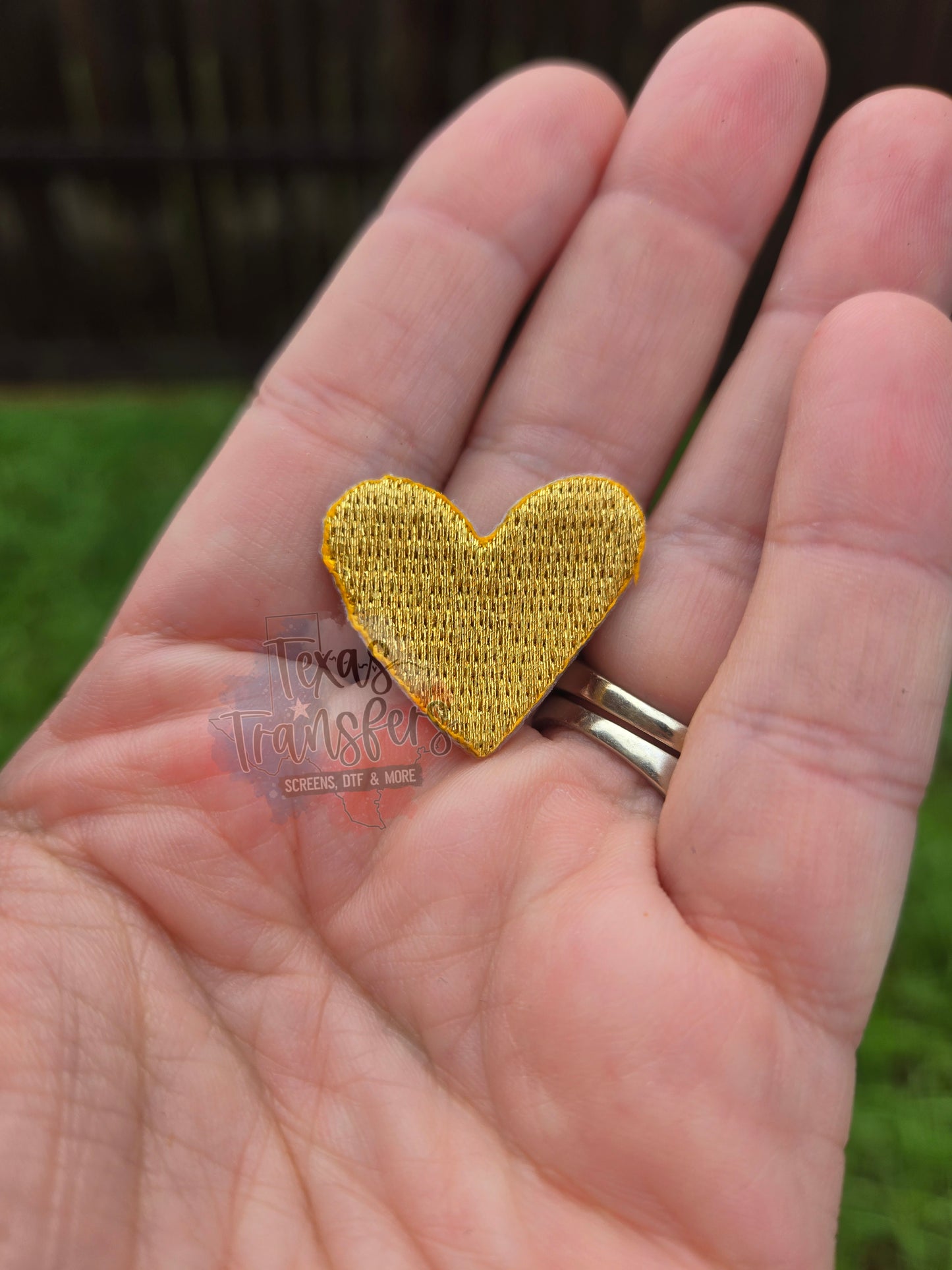 Small Hearts Iron-On PATCH - Texas Transfers and Designs