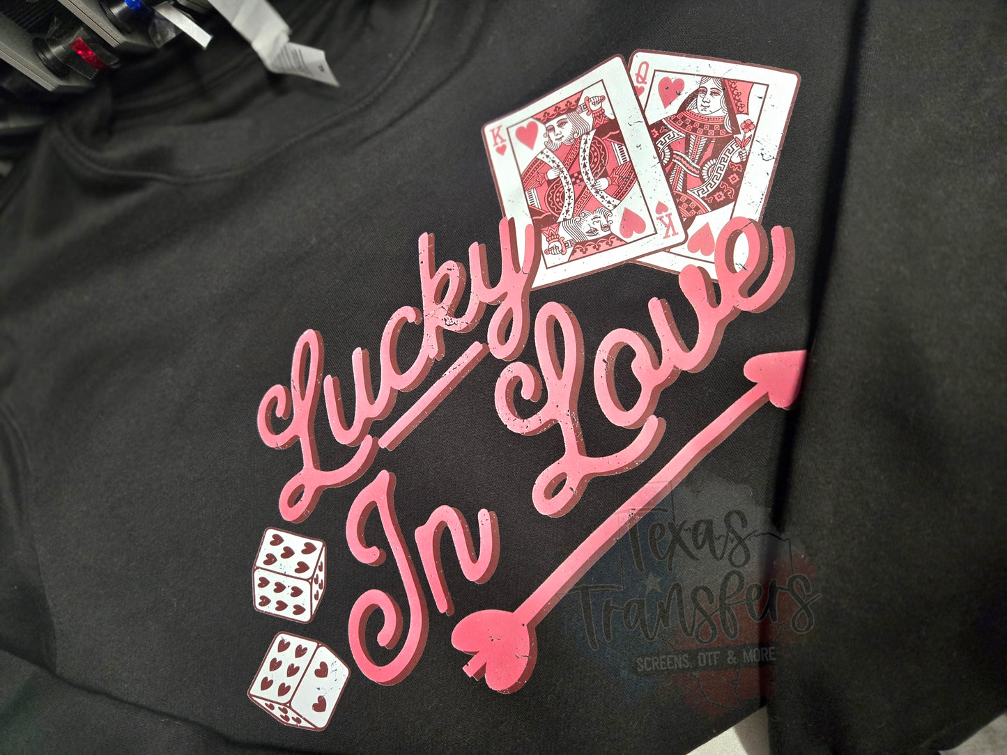 Lucky In Love DTF *EXCLUSIVE* - Texas Transfers and Designs