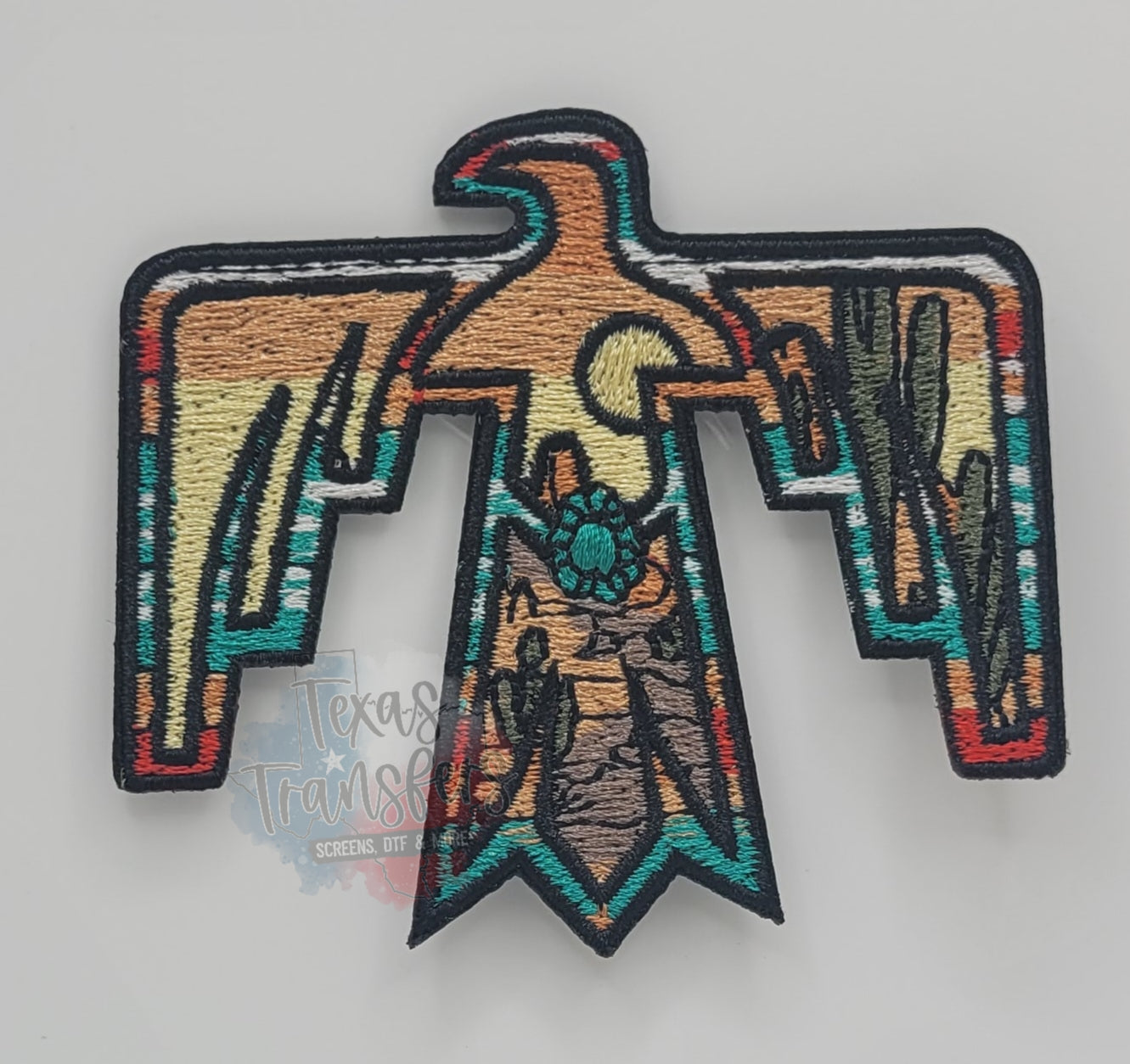 Aztec Thunderbird Iron-On PATCH - Texas Transfers and Designs