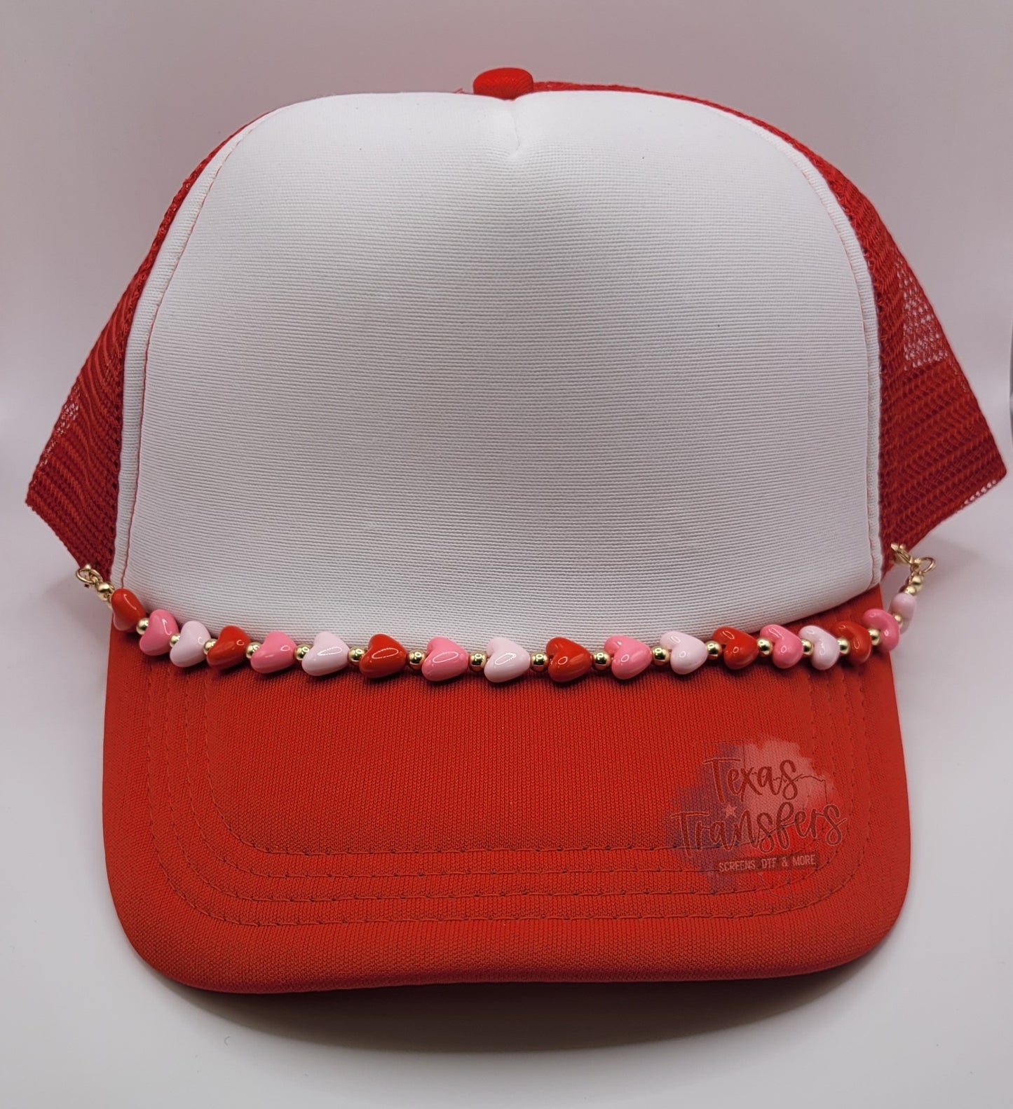 Heart Hat Chains - Texas Transfers and Designs