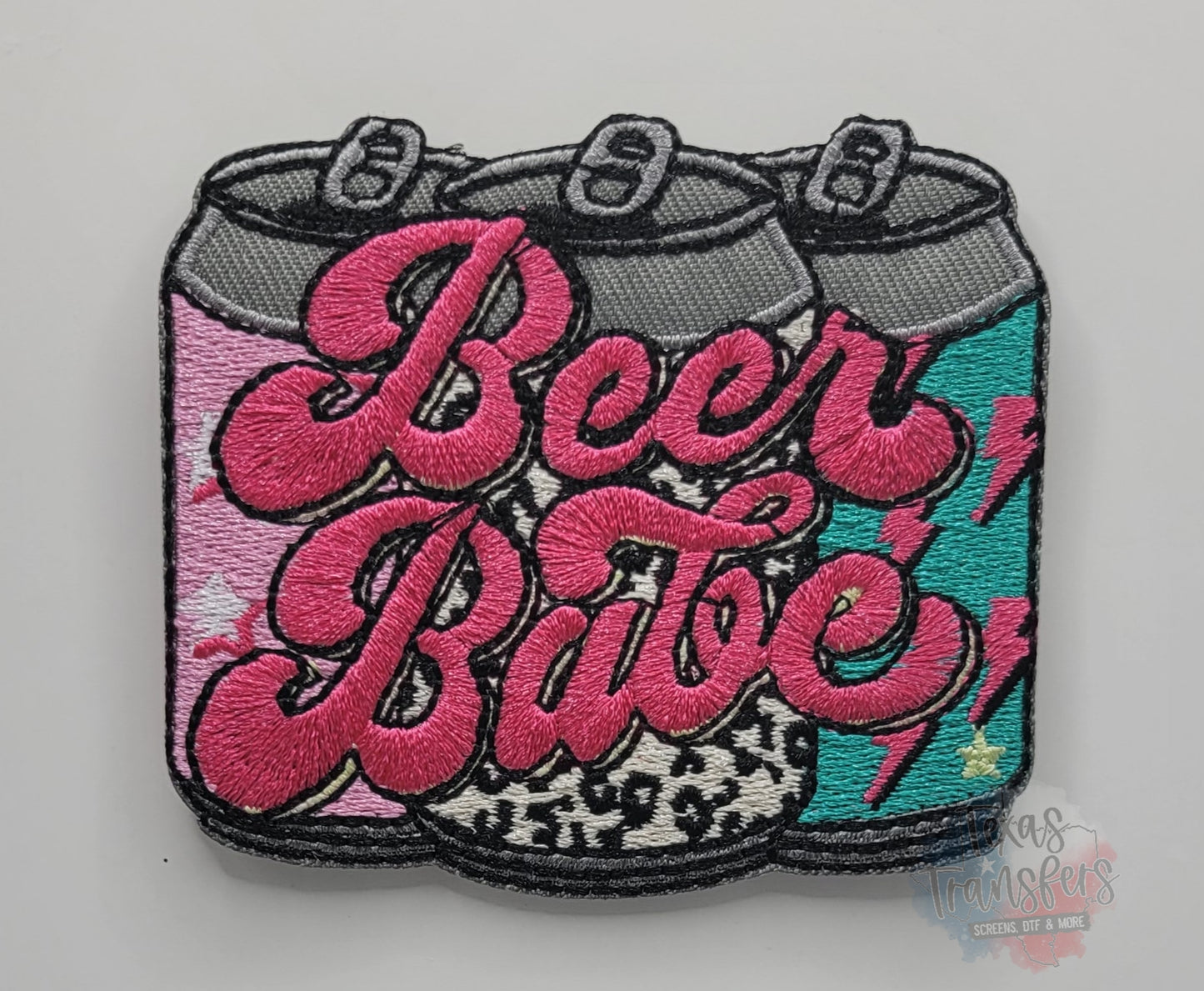 Beer Babe Iron-On PATCH - Texas Transfers and Designs