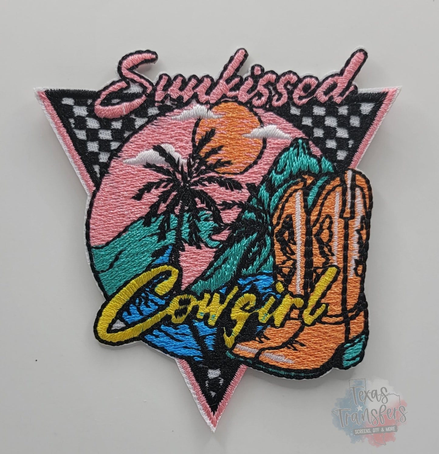 Sunkissed Cowgirl Iron-On PATCH - Texas Transfers and Designs