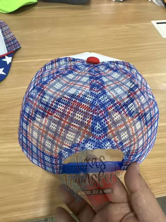 RESTOCK Arriving 5/16 Star/Plaid Trucker Hat - Texas Transfers and Designs