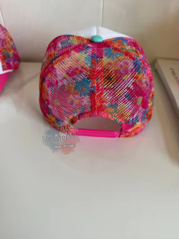 PRE-ORDER Arriving 5/9 Mint Floral Mesh Trucker Hat - Texas Transfers and Designs