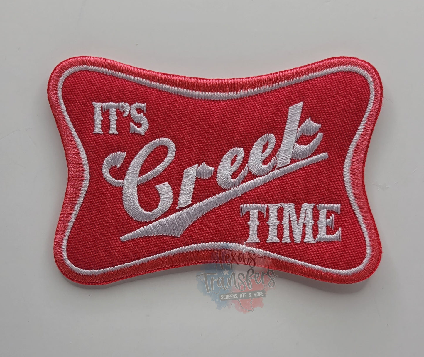 It's Creek Time Iron-On Patch - Texas Transfers and Designs