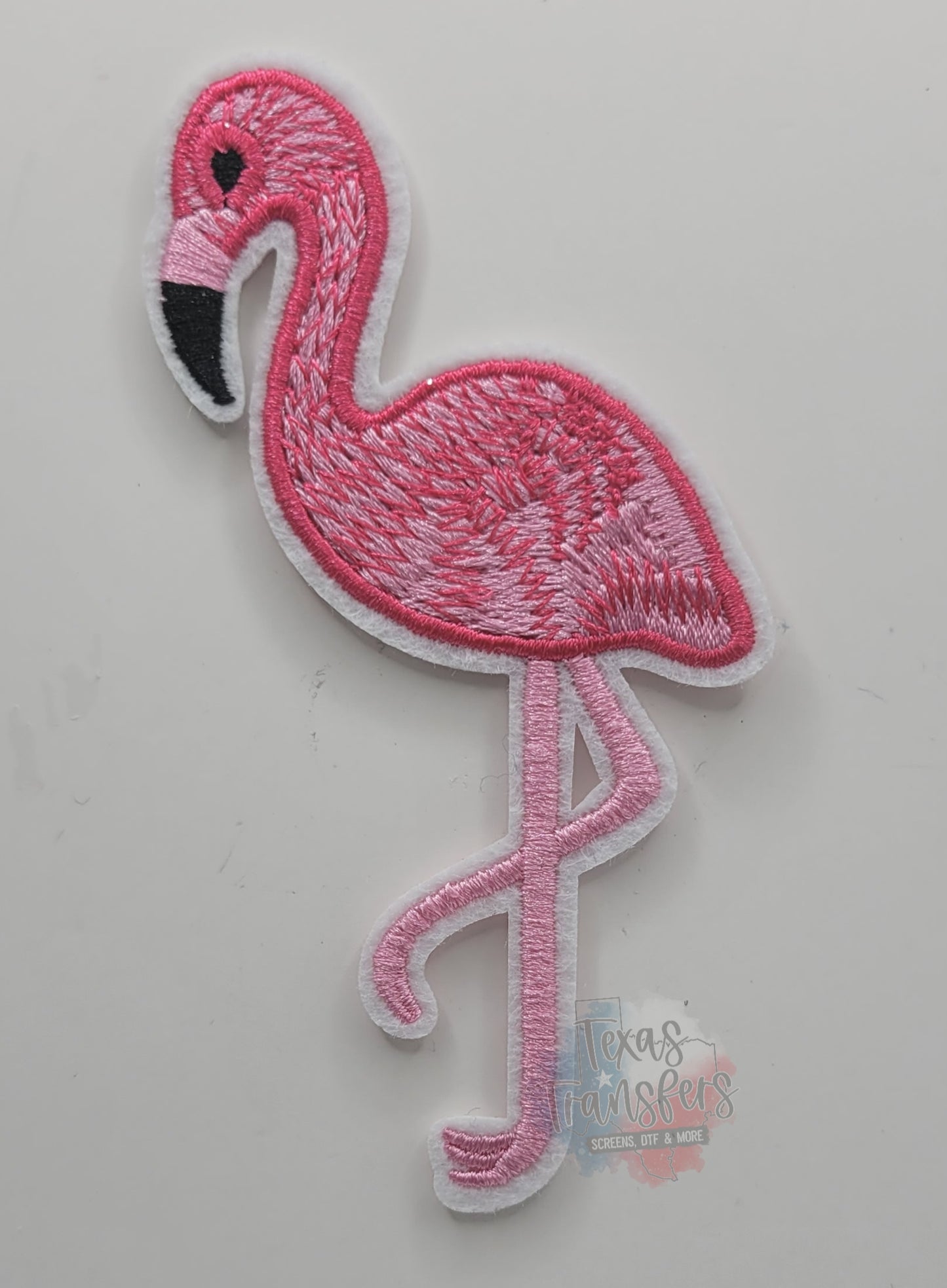 3.5" Flamingo Iron-On PATCH