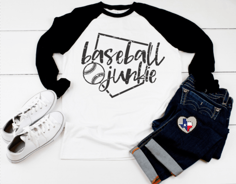 Baseball Junkie DTF - Texas Transfers and Designs