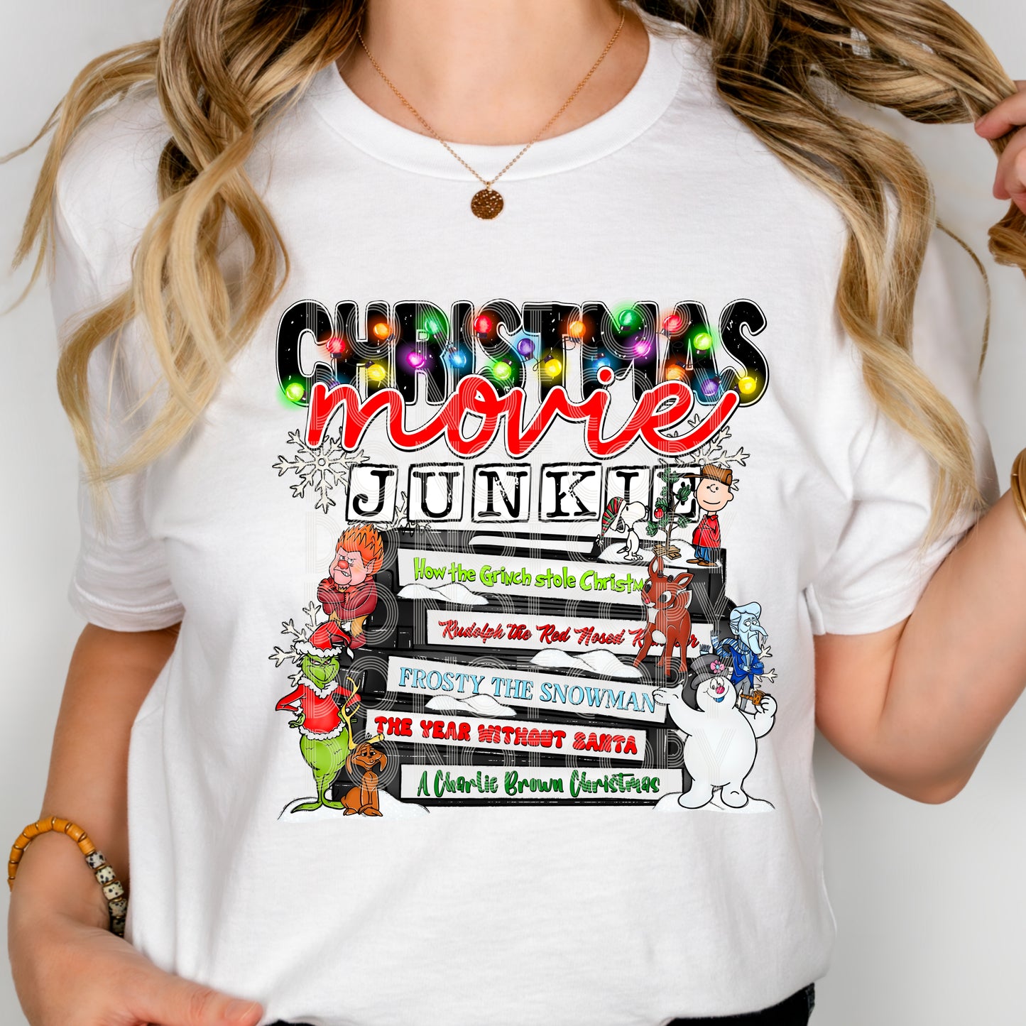 Christmas Movie Junkie DTF - Texas Transfers and Designs