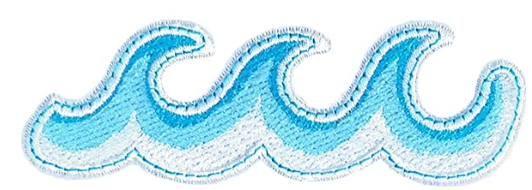 Waves Iron-On PATCH