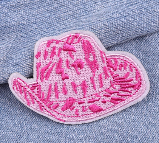 Pink Cowboy Iron-On PATCH