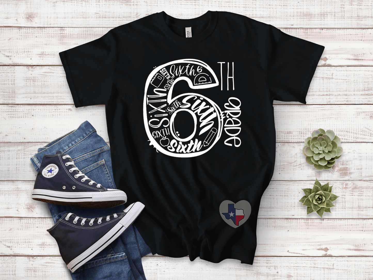 6th Grade DTF - Texas Transfers and Designs