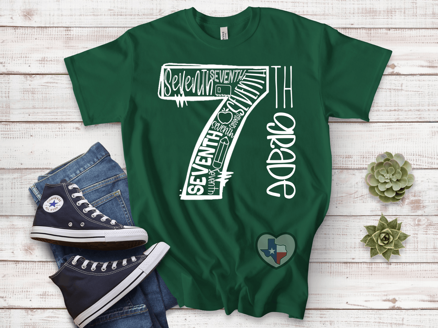 7th Grade DTF - Texas Transfers and Designs