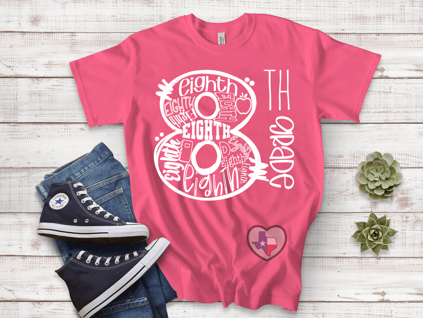 8th Grade DTF - Texas Transfers and Designs