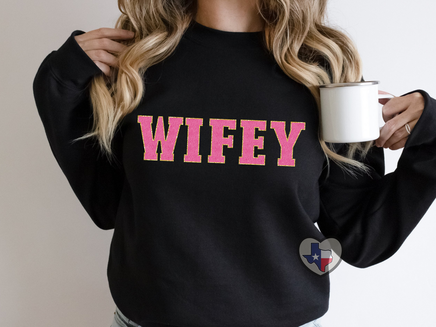 Wifey Faux Chenille DTF - Texas Transfers and Designs