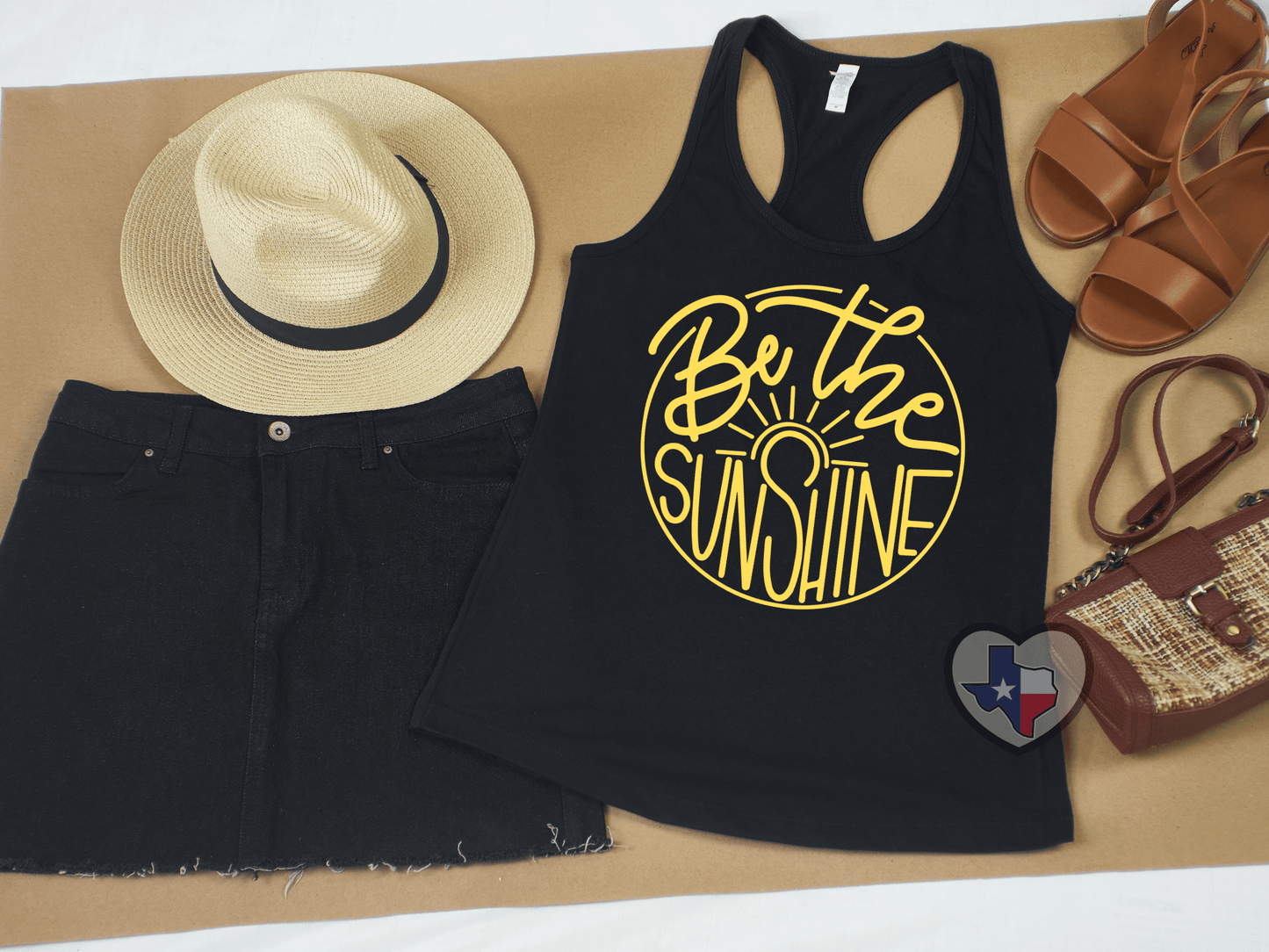 Be The Sunshine (Yellow) DTF - Texas Transfers and Designs