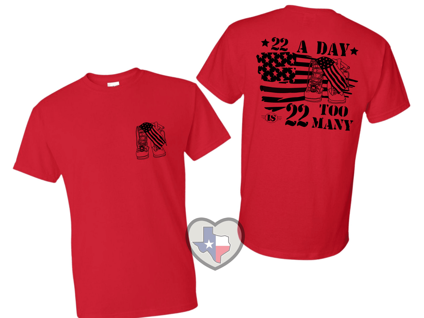 22 A Day DTF - Texas Transfers and Designs