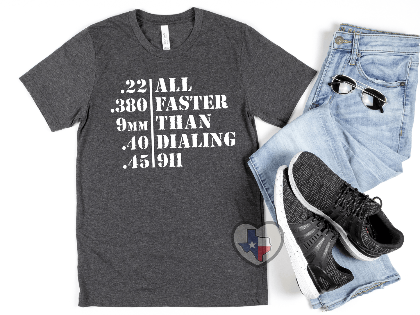 All Faster Than Dialing 911 DTF - Texas Transfers and Designs