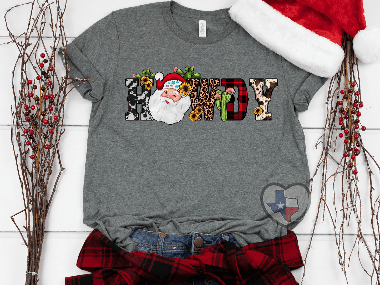 Howdy Christmas DTF - Texas Transfers and Designs