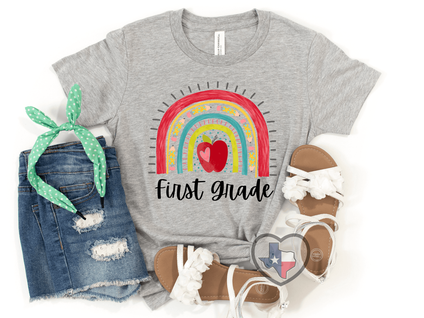 School Rainbow DTF - Texas Transfers and Designs