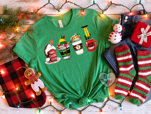 Elf Coffee DTF - Texas Transfers and Designs