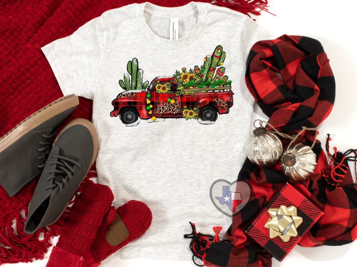 Christmas Country Truck DTF - Texas Transfers and Designs