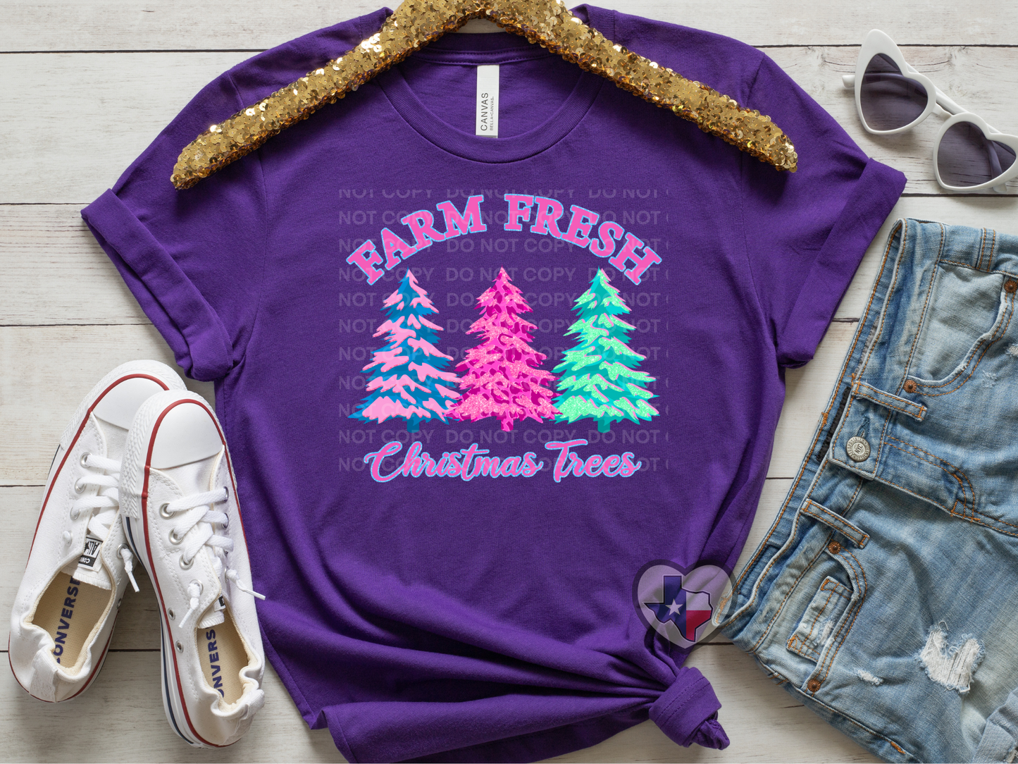 Farm Fresh Trees (Bright) DTF - Texas Transfers and Designs