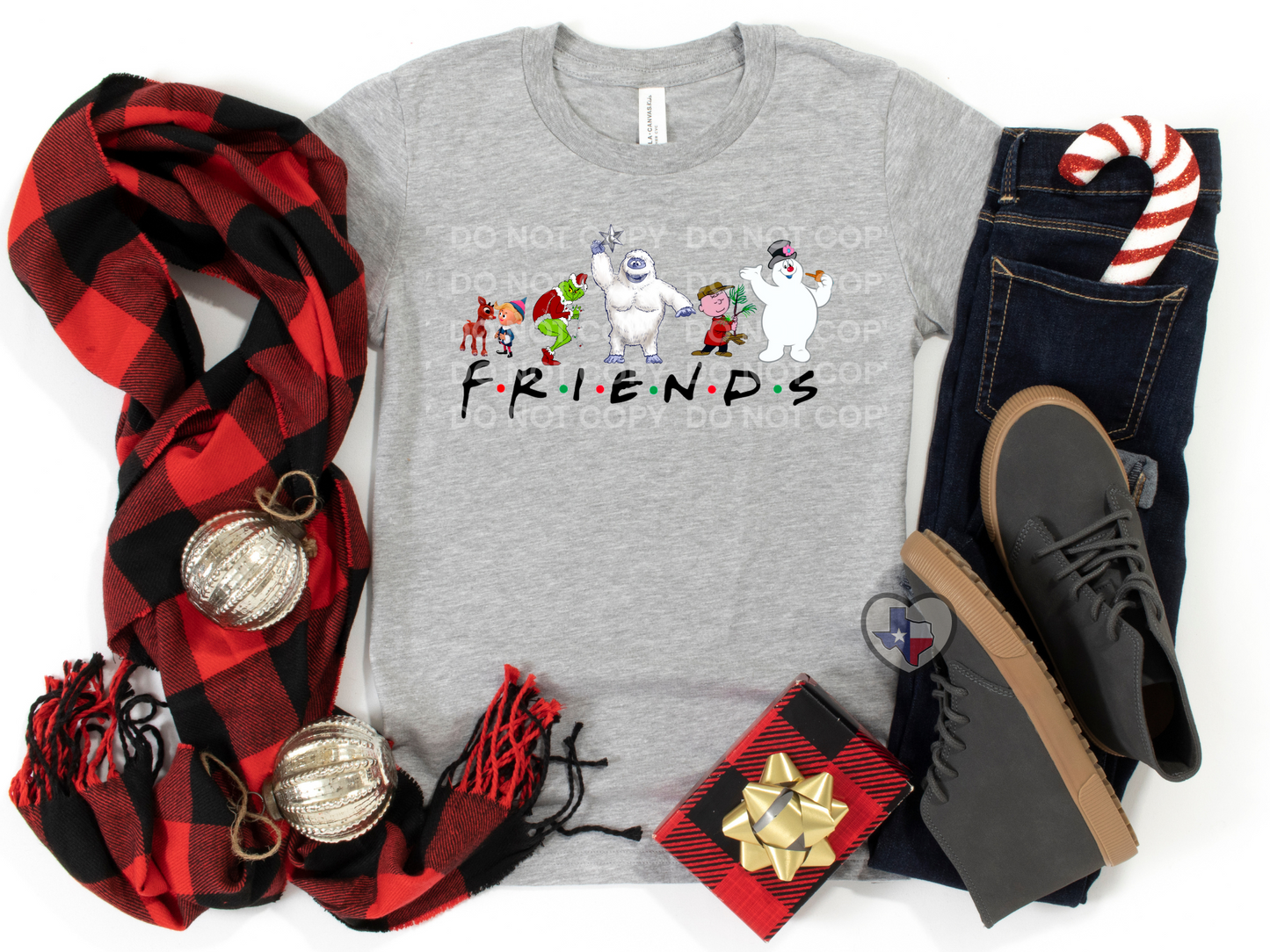 Classic Christmas Friends DTF - Texas Transfers and Designs