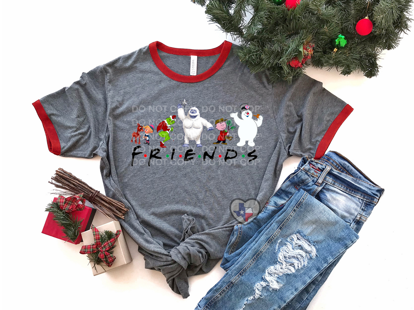 Classic Christmas Friends DTF - Texas Transfers and Designs