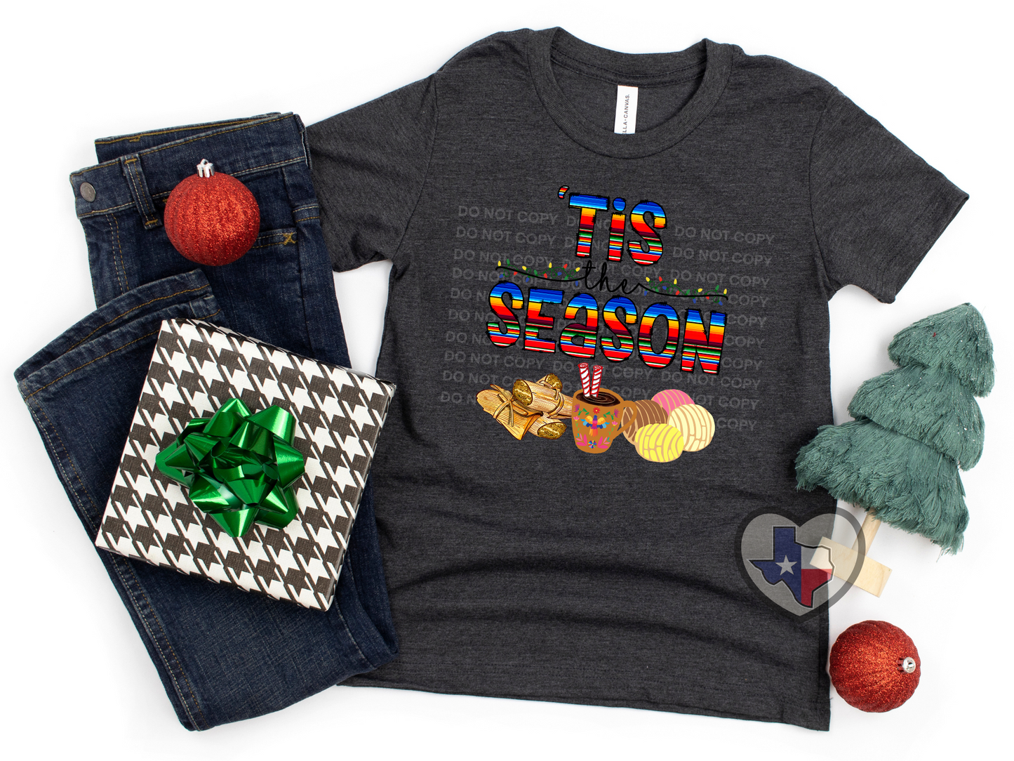 Tis the Season Tamales (Serape) DTF - Texas Transfers and Designs
