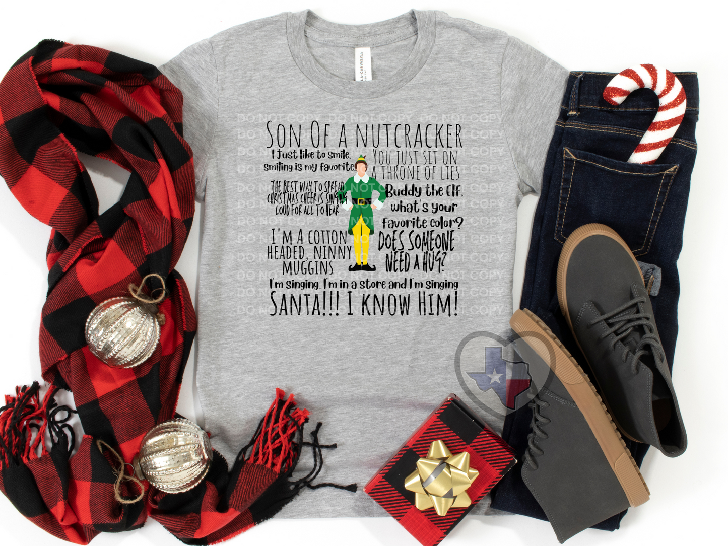 Elf Quotes DTF - Texas Transfers and Designs